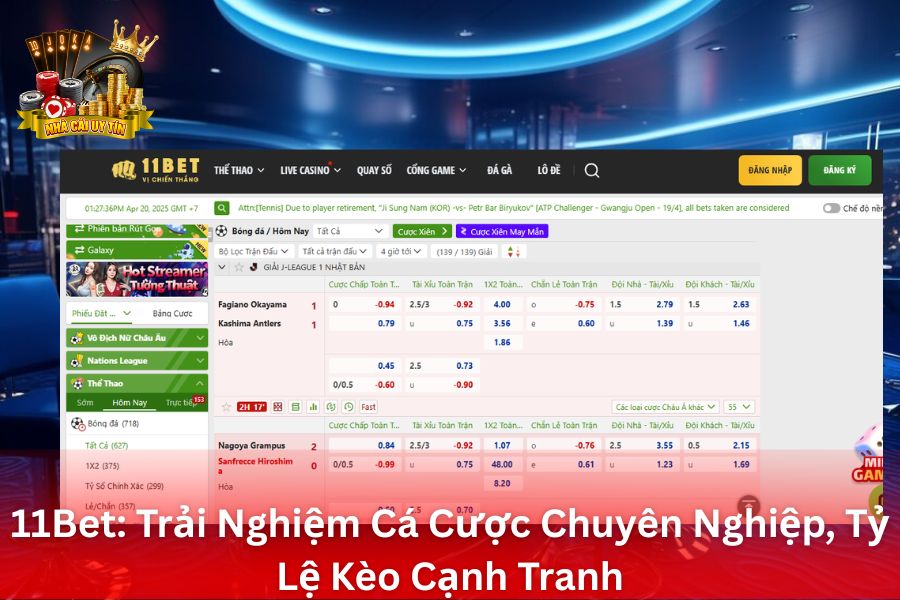 11Bet - Trải Nghiệm Cá Cược Chuyên Nghiệp, Tỷ Lệ Kèo Cạnh Tranh