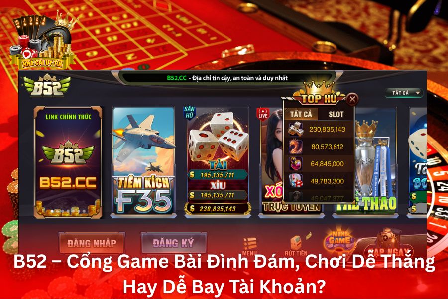 B52 – Cổng Game Bài Đình Đám, Chơi Dễ Thắng Hay Dễ Bay Tài Khoản?