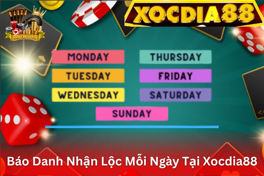 Báo Danh Nhận Lộc Mỗi Ngày Tại Xocdia88 - Thưởng Ngay Tiền May Mắn Vào Tài Khoản