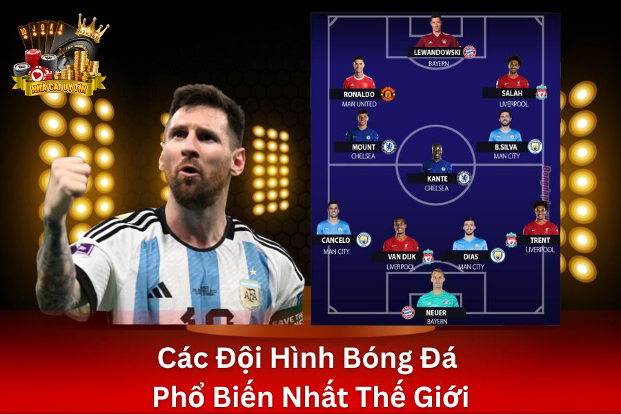 Bí mật về các đội hình bóng đá phổ biến nhất thế giới