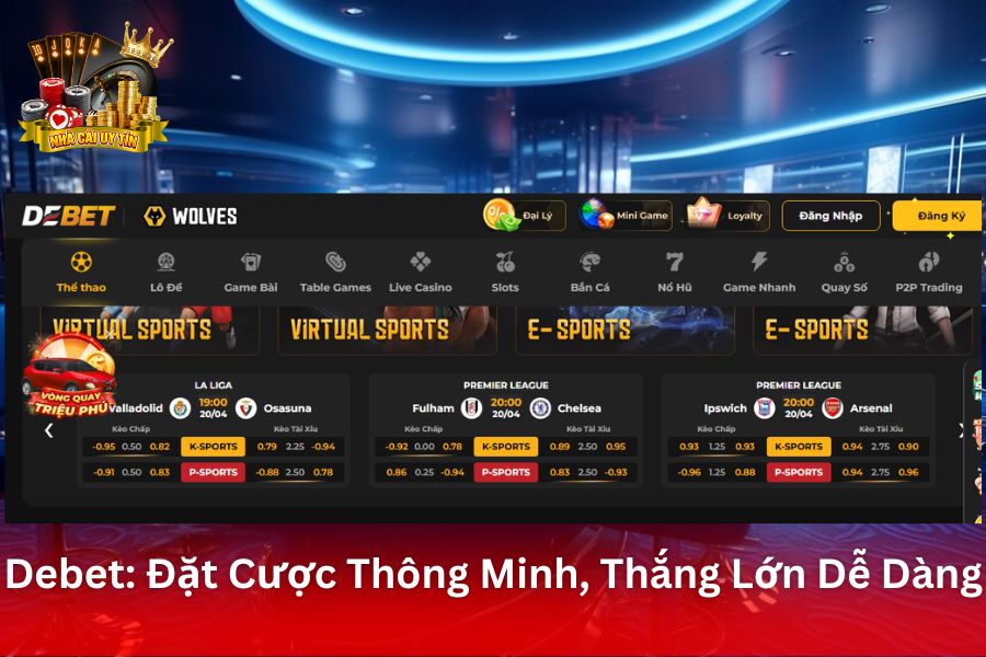 Debet: Đặt Cược Thể Thao Thông Minh, Thắng Lớn Dễ Dàng
