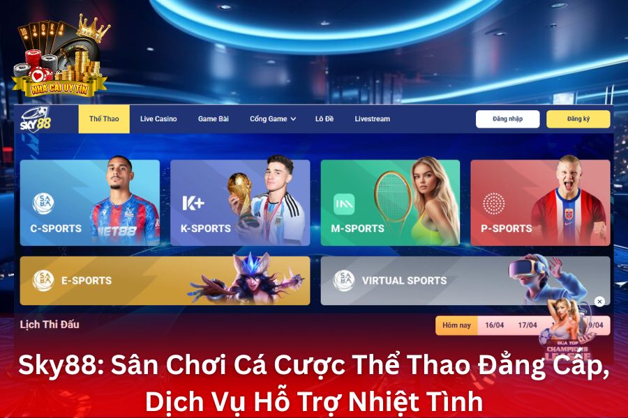 Sky88 - Sân Chơi Cá Cược Thể Thao Đẳng Cấp, Dịch Vụ Hỗ Trợ Nhiệt Tình