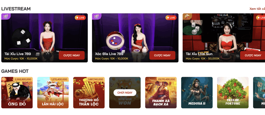 Livetream đặt cược trò chơi tại Red88